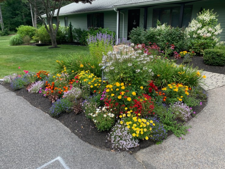Flower Garden designed and built by Boulay Landscaping, LLC - Wells, Maine